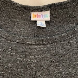 LuLaRoe Carly Dress pocket XL plus size Heather Gray Like New T-Shirt Dress